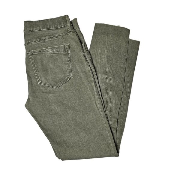 Express Stretch Ankle Legging Mid-Rise Cut Off Jeans Distressed Women Size 0R - Picture 12 of 12